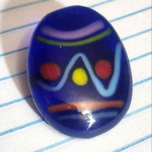 Glass Easter Egg Pin / Brooch